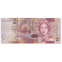 Банкнота Багамские острова 3 доллара 2019