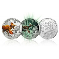 Монета Австрия 3 евро 2021 Дейноних