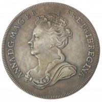 Копия медали в честь коронования Анны 1702 Британия