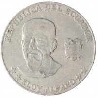 Монета Эквадор 50 сентаво 2000