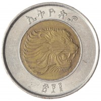 Монета Эфиопия 1 бирр 2010