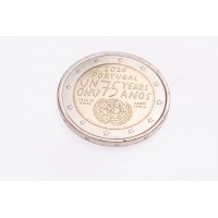 Монета Португалия 2 евро 2020 75 лет ООН
