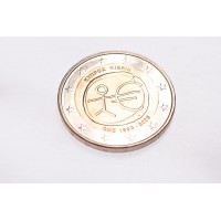 Монета Кипр 2 евро 2009 10 лет экономическому и валютному союзу