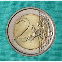 Монета Ватикан 2 евро 2013 XXVIII День молодежи в Рио-де-Жанейро (буклет)