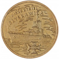 Польша 2 злотых 2012 Эсминец Молния
