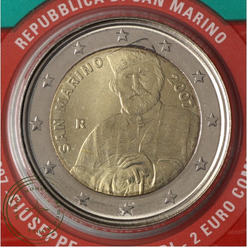 Сан-Марино 2 евро 2007 Джузеппе Гарибальди (буклет) — 39431262