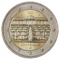 Монета Германия 2 евро 2020 Бранденбург