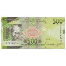 Банкнота Гвинея 500 франков 2022