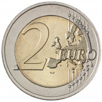 Монета Эстония 2 евро 2018 100 лет независимости прибалтийских государств