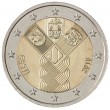 Эстония 2 евро 2018 100 лет независимости прибалтийских государств