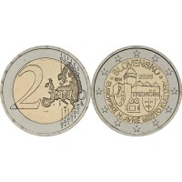 Монета Словакия 2 евро 2026 Тренчин