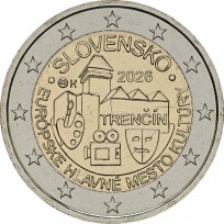 Монета Словакия 2 евро 2026 Тренчин