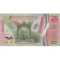 Банкнота Мексика 20 песо 2021