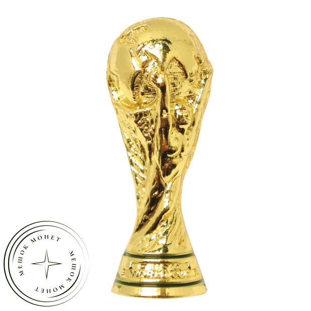 Значок 2 см Кубок мира 2018 трофей эмаль