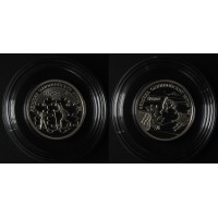 Набор 2 монеты 1 рубль 1997 Зимние Олимпийские игры в Нагано