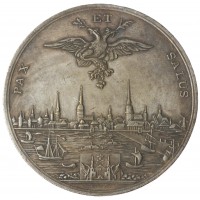 Копия медали В память 100-летия присоединения Риги к России 1810