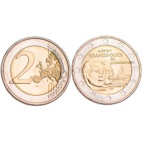 Монета Люксембург 2 евро 2012 100 лет со дня смерти герцога Вильгельма IV