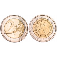 Монета Греция 2 евро 2010 2500 лет Марафонской битве