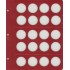 Универсальный лист для монет диаметром 35 мм (красный) в Альбом КоллекционерЪ