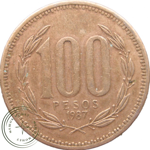 Чили 100 песо 1987