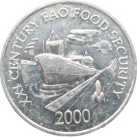 Монета Панама 1 сентесимо 2000 ФАО