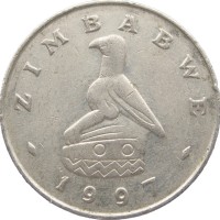 Монета Зимбабве 50 центов 1997
