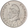 Полинезия 10 франков 2012