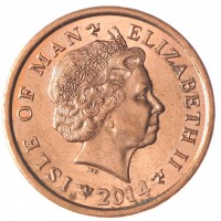 Остров Мэн 1 пенни 2014