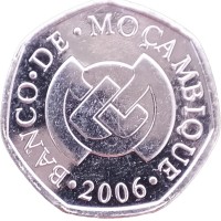 Монета Мозамбик 1 метикаль 2006