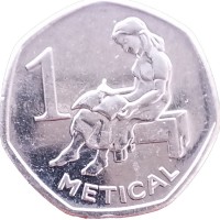 Монета Мозамбик 1 метикаль 2006