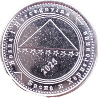 Монета Босния и Герцеговина 5 фенингов 2025