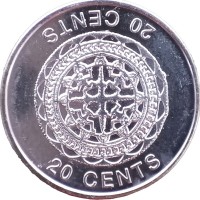 Монета Соломоновы острова 20 центов 2012