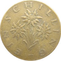 Монета Австрия 1 шиллинг 1965