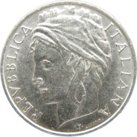 Монета Италия 50 лир 1996