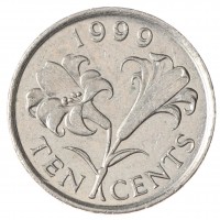Бермуды 10 центов 1999
