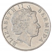 Монета Бермуды 5 центов 2008