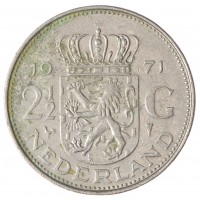 Нидерланды 2 1/2 гульдена 1971