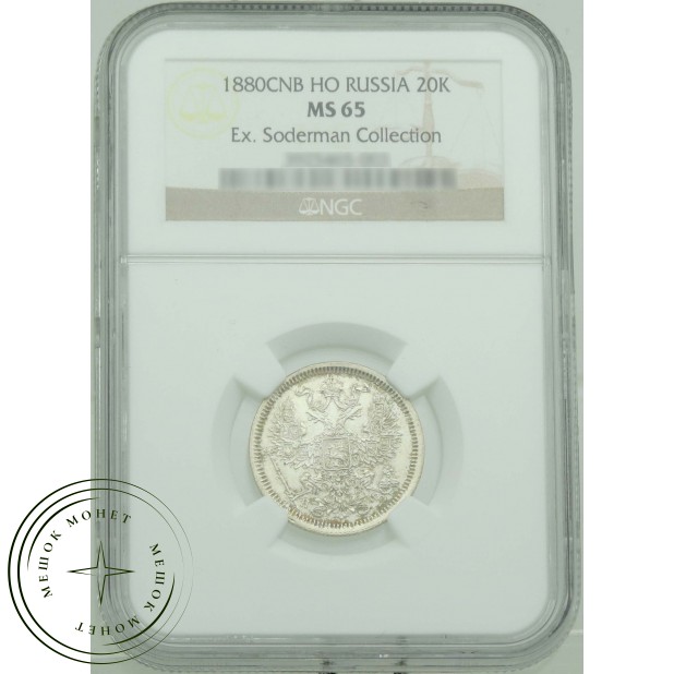 20 копеек 1880 СПБ НФ