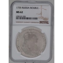 Монета 1 рубль 1735