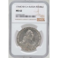 Монета 1 рубль 1764 СПБ СА