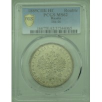 Монета 1 рубль 1885 СПБ АГ