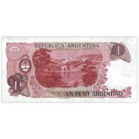 Банкнота Аргентина 1 песо 1983