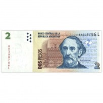 Банкнота Аргентина 2 песо 2010