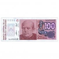 Банкнота Аргентина 100 аустралей 1985