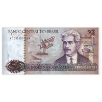 Банкнота Бразилия 50 крузадо 1986