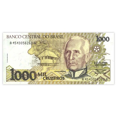 Банкнота Бразилия 1000 крузейро 1990