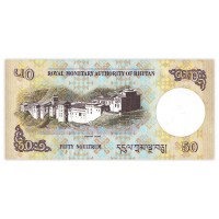 Банкнота Бутан 50 нгултрум 2013