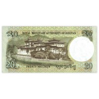 Банкнота Бутан 20 нгултрум 2013