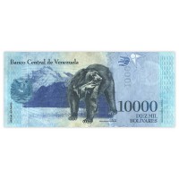 Банкнота Венесуэла 10000 боливар 2017