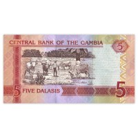 Банкнота Гамбия 5 даласи 2013